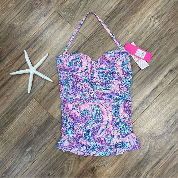 Lilly Pulitzer Carmen Ruffled Tankini Swimsuit - Picture 7 of 10